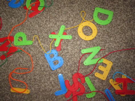How This Mom Does It Fun With Lacing Cards And Letters