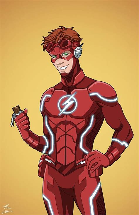 flash [wally west] earth 27 by phil cho flash super heroi legião dos super herois heróis