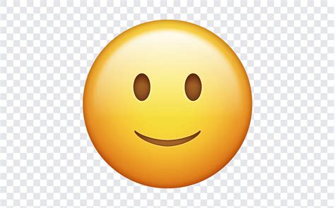Slightly Smiling Emoji Png Download Free From The Freebiehive