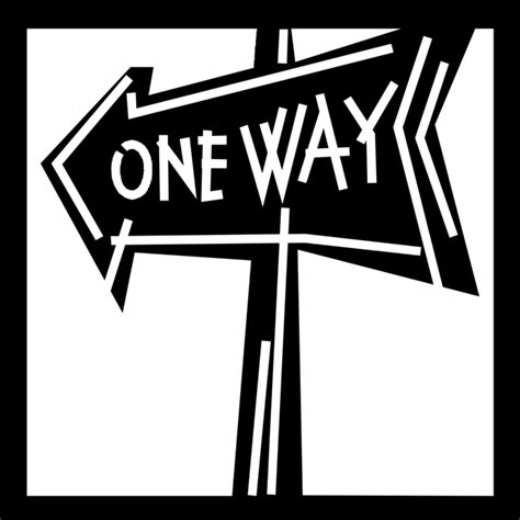 One Way Sign Vector At Getdrawings Free Download