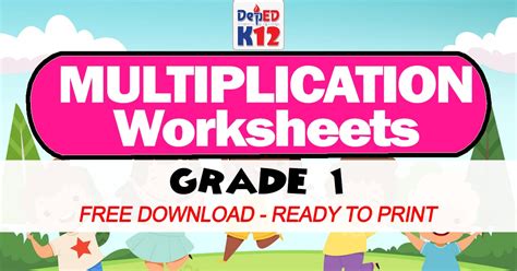 Multiplication Worksheets For Grade 1 Free Download