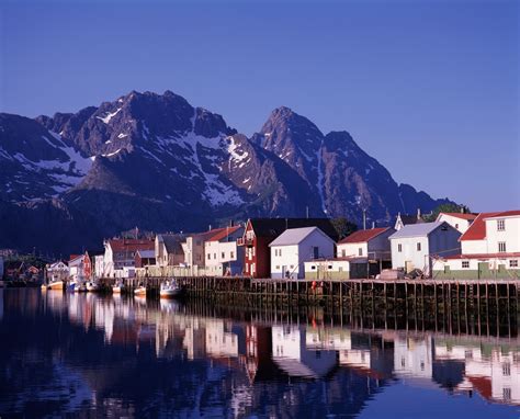 Henningsvær Lofoten Ortschaft