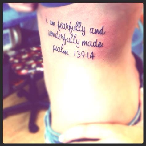 I Am Fearfully And Wonderfully Made Psalm 13914 I Love This Tattoo