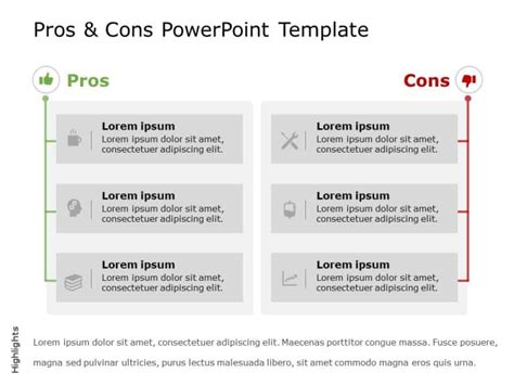 Pros And Cons Powerpoint Template Slideuplift