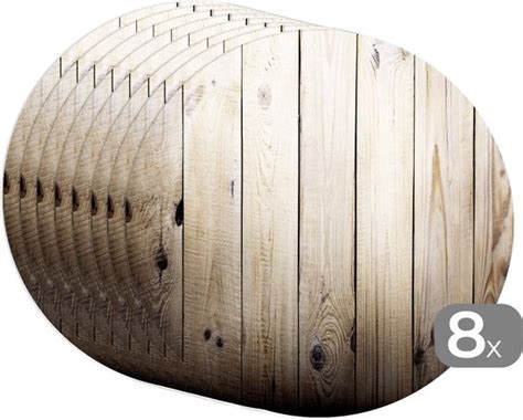 Ronde Placemats Onderlegger Placemats Rond Plank Boom Hout