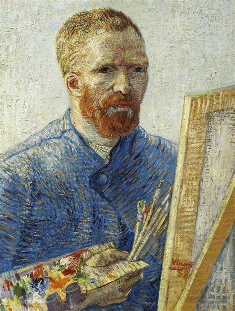 Vincent Van Gogh Self Portrait In Front Of Easel