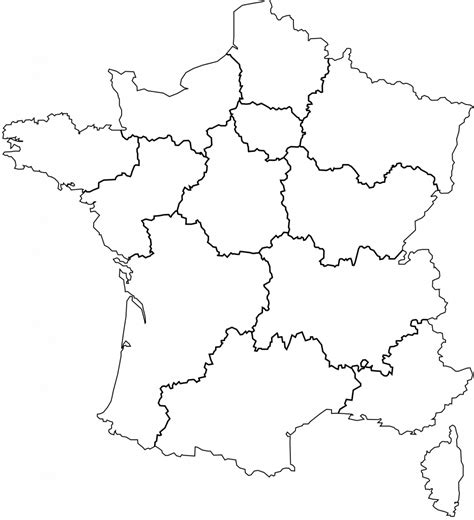 Carte De France Vierge à Imprimer Format A4 Altoservices