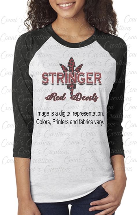 Stringer Attendance Center Red Devils Sublimation Digital Etsy