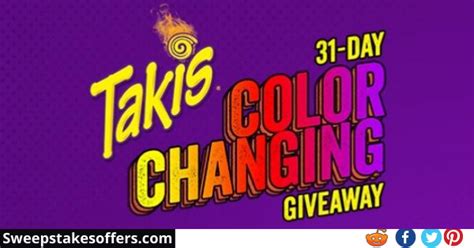 Takis Color Changing Giveaway Giveaway Color Giveaway Winner