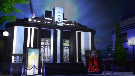 The Sims 4 Build Art Deco Cinema Youtube