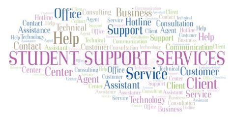 Student Support Services Word Cloud Stock Illustration Illustration
