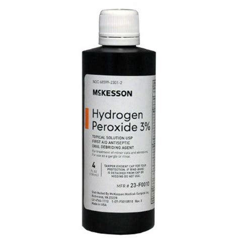 4 Oz Pack Of 2 Hydrogen Peroxide 3 Antiseptic First Aid Topical