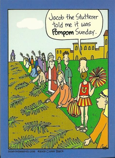 Postcards And Road Trips Palm Sunday Cartoon Postcard