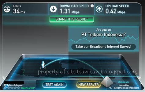 When you click the show more info button, you can see your upload speed and connection latency (ping). Android Review Kecepatan internet Telkom Speedy Paket ...