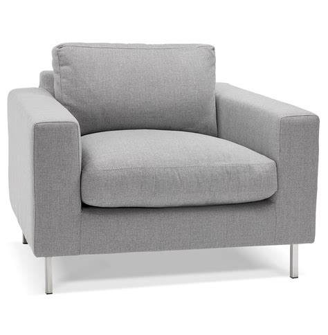 Fauteuil de salon 1 place moderne AUGUSTIN MINI en tissu ...
