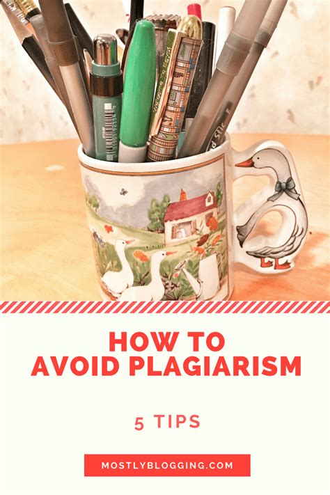 Before you start writing your work, it is vital that you know what you are writing and how you are going to proceed with it. Update: How to Avoid Plagiarism, 5 Important Tips for A ...