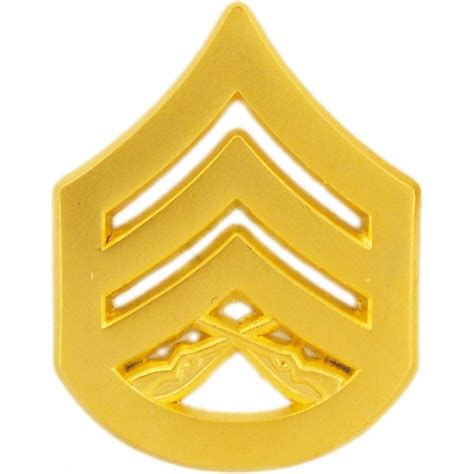 Usmc Staff Sergeant Rank Insignia Gold Plated