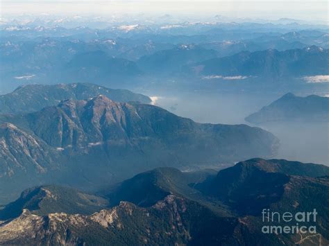Aerial View Of Coast Mountain Ranges In Bc Canada Photograph By Stephan