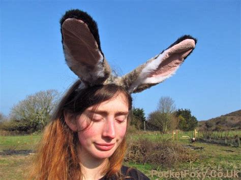 Brown Rabbit Ears Bunny Ears Tail Set Judy Hopps Fursuit Etsy Bunny