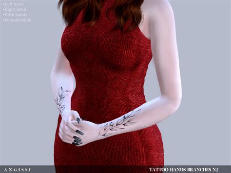 The Sims Resource Tattoo Hands Branches N2