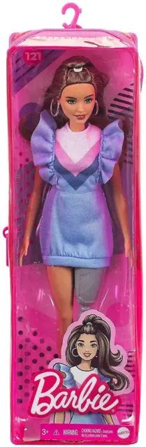 Mattel Barbie Fashionistas Doll Brunette With Prosthetic Leg Sweater