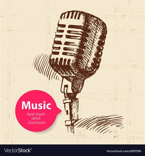 Vintage Music Background Royalty Free Vector Image