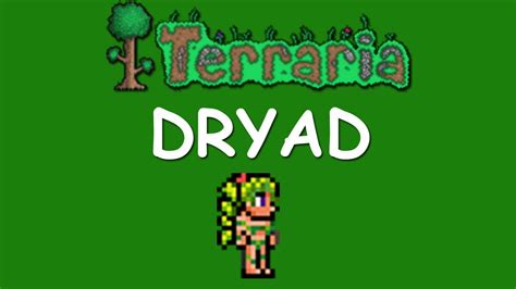 Terraria How To Get The Dryad Youtube