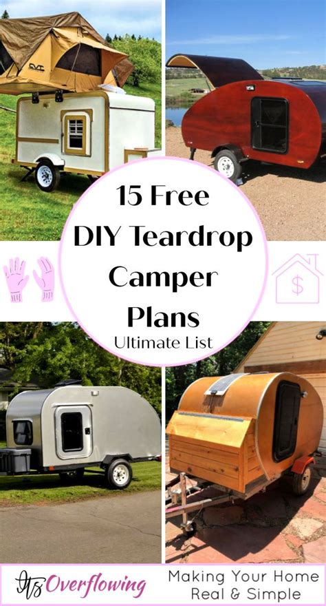 15 Free DIY Teardrop Camper Plans To Lower Camping Cost Teardrop