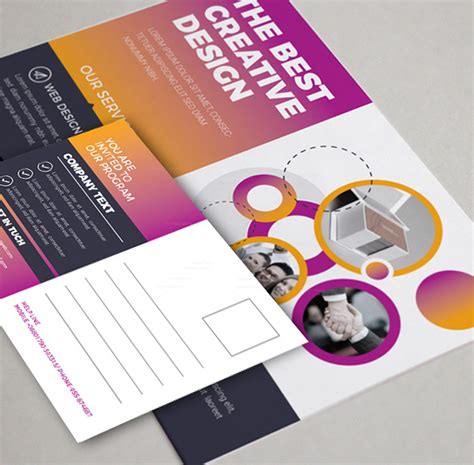 Stylish Corporate Postcard Design Template 001966 Template Catalog