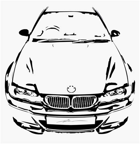 Graphic Royalty Free Bmw Drawing E46 M3 Graphics Bmw T Shirts Hd Png