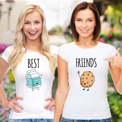 Milk Cookie Bff Shirts Best Friends Matching Shirts Besties T Shirts Friendship Shirts Christmas