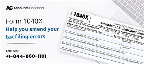 What Is Form 1040x And How Do I Fill It Get Form Accounts Confiadnt