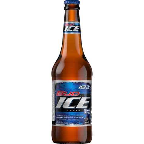 Bud Ice Beer 18 Fl Oz Glass Bottle 55 Abv Beer Carlie Cs