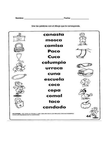 Palabras Con C Activity Live Worksheets