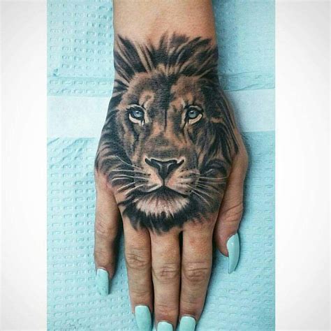 Loveeee Lion Hand Tattoo Lion Tattoo Lion Tattoo Design