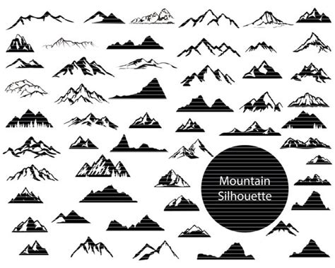 Mountain Svg Bundle Mountains Svg Mountain Clipart Mountain Etsy