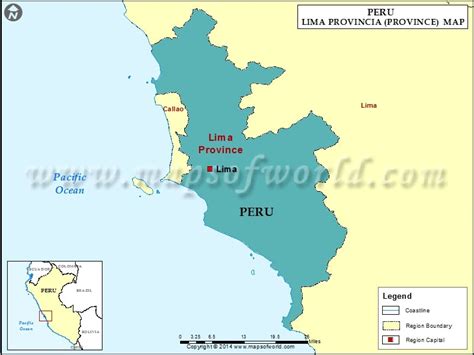 Map Of Lima Province