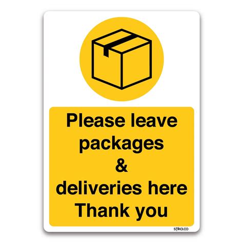 Buy Please Leave All Deliveries Here Sign Postman Couriers