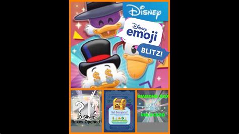 Disney Emoji Blitz Gameplay 10 Silver Boxes And Diamond Box Opened Youtube