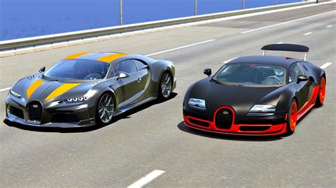 Bugatti Chiron Super Sport 300 Vs Bugatti Veyron Super Sport Drag