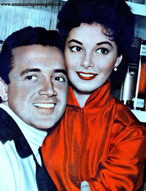 close up of vic damone and pier angeli from ecran magazine cover 1955 classic movie stars