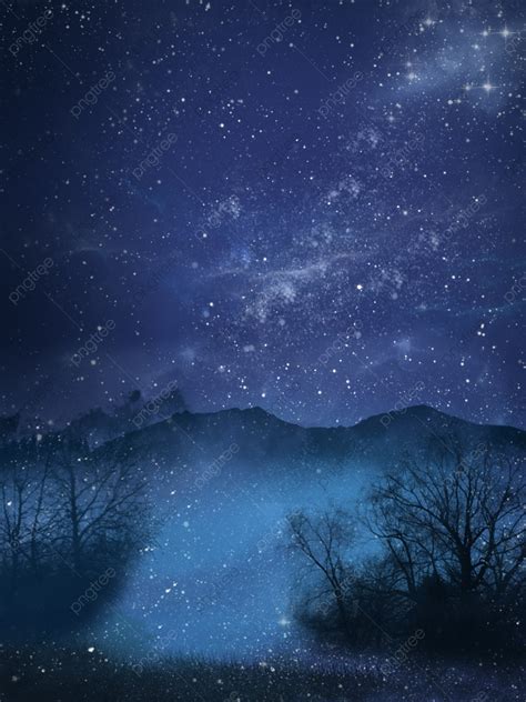 Starry Night Sky Wallpaper Hd