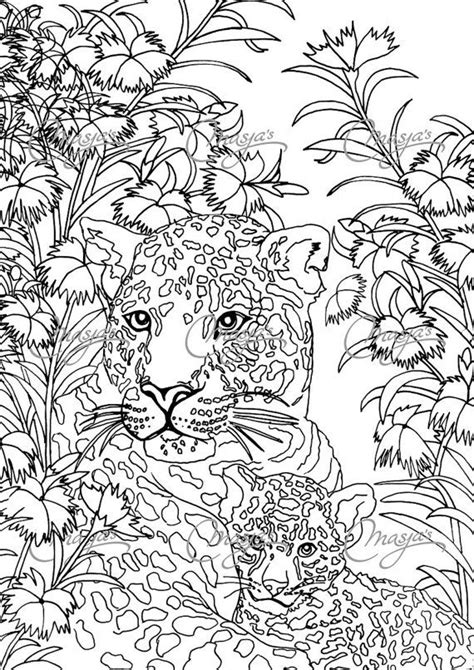 Maybe you would like to learn more about one of these? Masja's Leopards coloring page | Abstracte kleurplaten ...