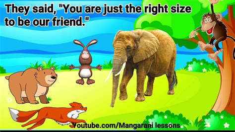 Elephant And His Friends English Story For Kids Bridgecourse
