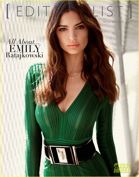 Emily Ratajkowski Takes The Second Cover For Editorialist Mag Fall