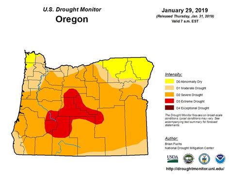 The State Of Oregons Drought How Dry Is Your County