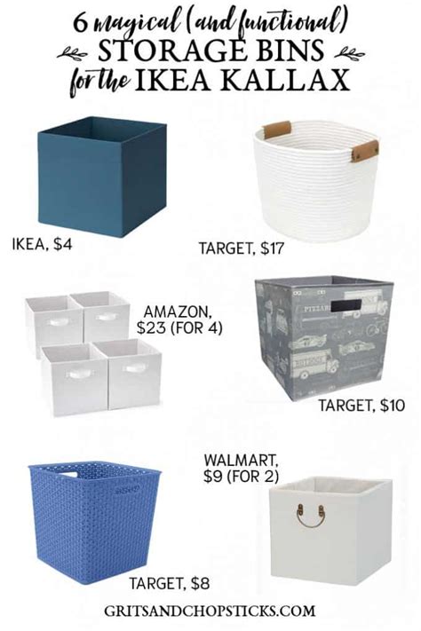 6 Cube Storage Bins For Your Ikea Kallax Grits And Chopsticks
