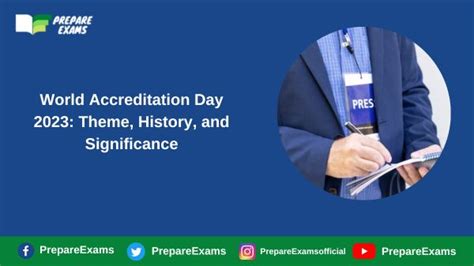 World Accreditation Day 2023 Theme History And Significance