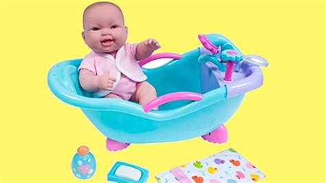 Lots To Love Doll In Bathtub Baby Doll Bath With Real Shower Nursery