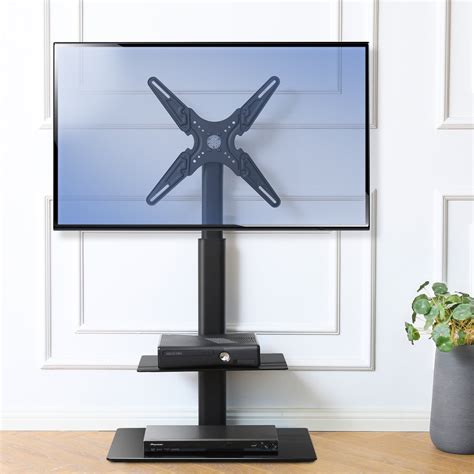 Fitueyes Swivel Tv Stand Floor Tv Mount For Tvs 19” 55” Height